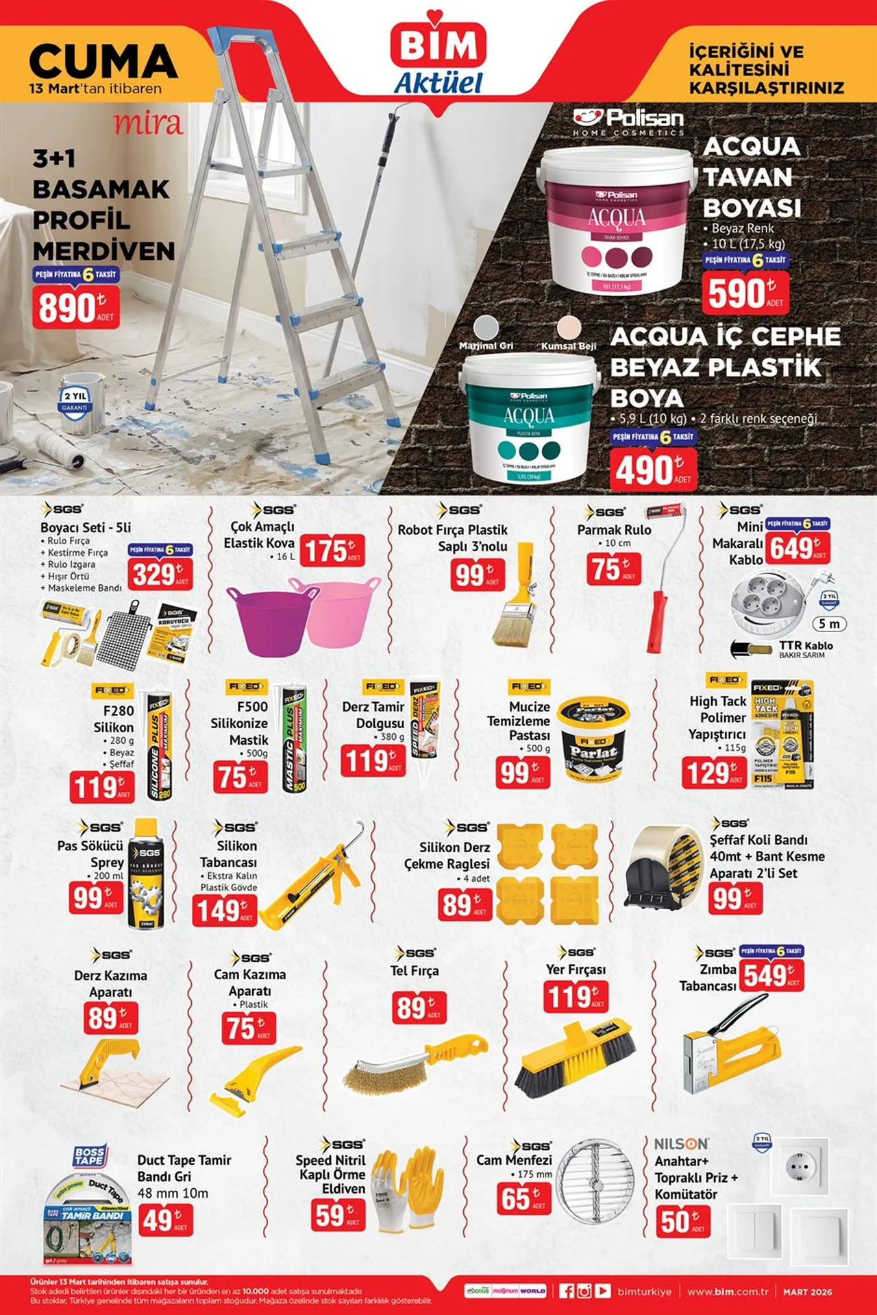 BİM aktüel 13 mart kataloğu! Bu hafta BİMe hangi ürünler gelecek?
