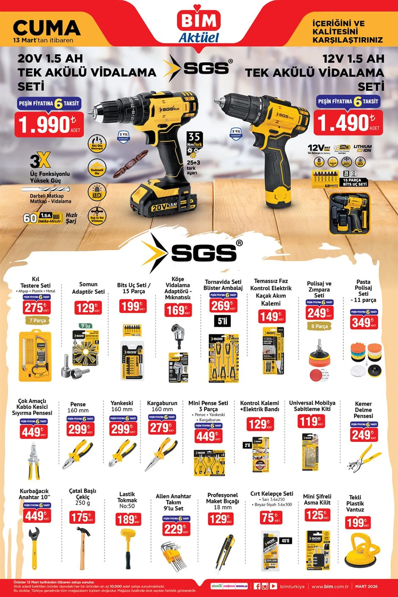 BİM aktüel 13 mart kataloğu! Bu hafta BİMe hangi ürünler gelecek?