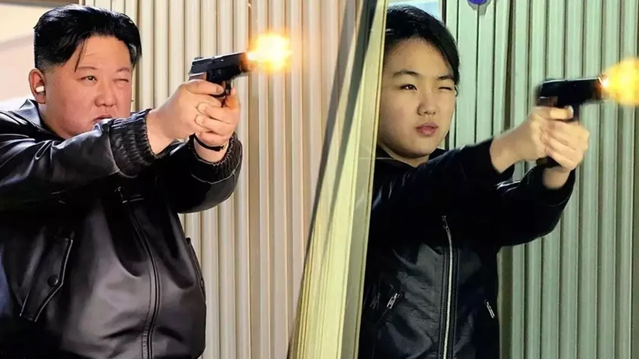 Kim Jong-Un ve kızı atış taliminde! Dünyanın konuştuğu görüntü