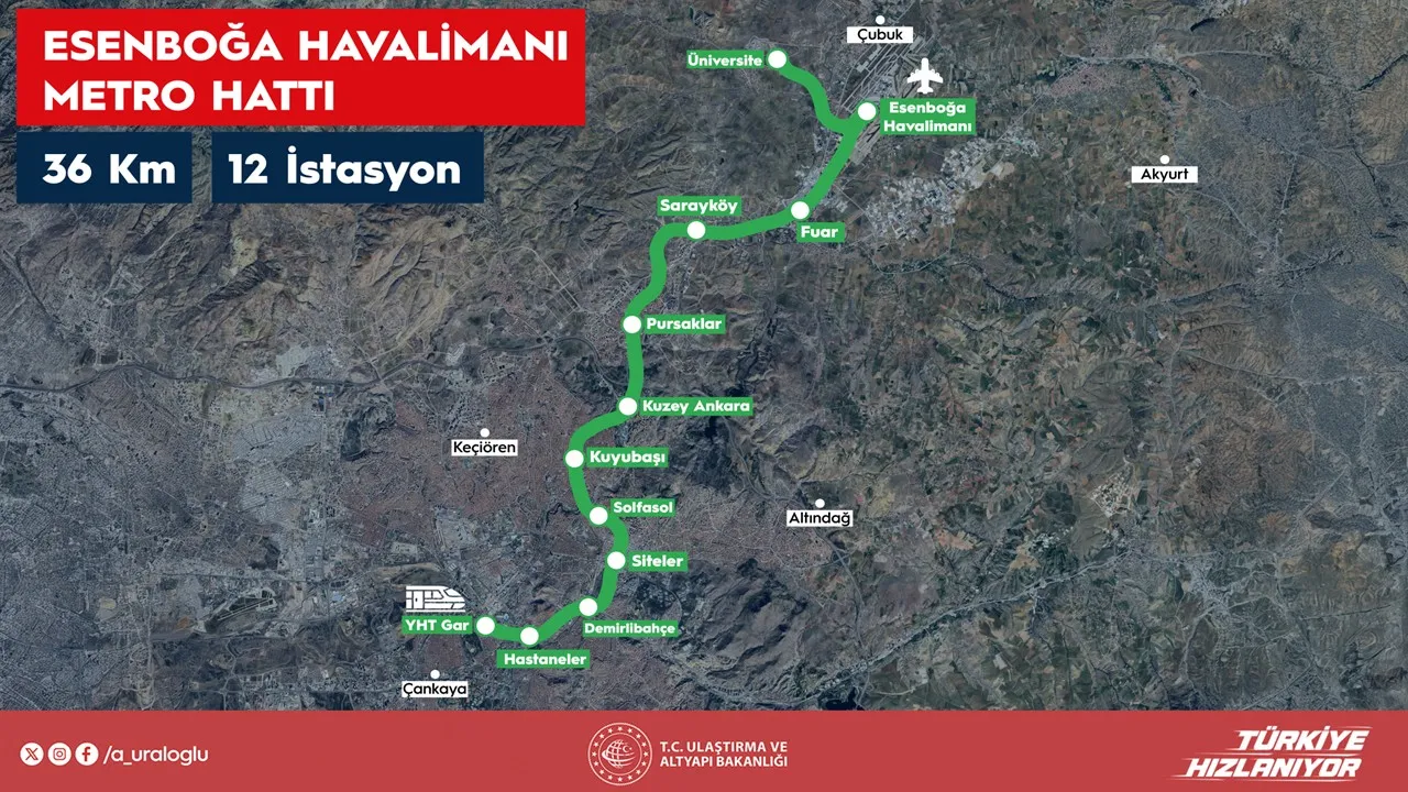 Başkent'e milyarlık dokunuş! 36 kilometrelik hatla şehir yeniden kurgulanıyor
