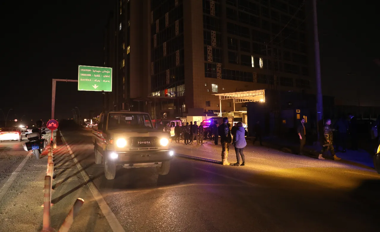 ABD üssünün bulunduğu Erbil'de alarm! Peş peşe patlama sesleri