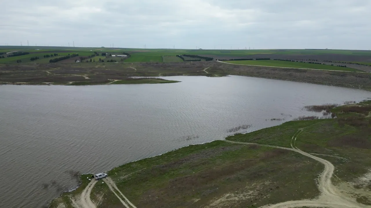 Çatlaklar kapandı, sular yükseldi: Türkmenli Göletinde doluluk yüzde 11’e ulaştı!