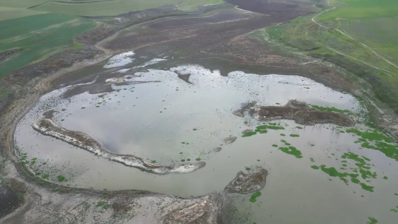 Çatlaklar kapandı, sular yükseldi: Türkmenli Göletinde doluluk yüzde 11’e ulaştı!