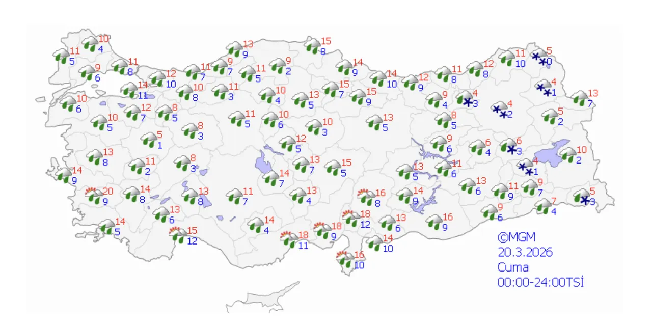 Bayram için yağış uyarısı geldi! Bayramda hava nasıl olacak? 20-21-22 Mart hava durumu tahminleri