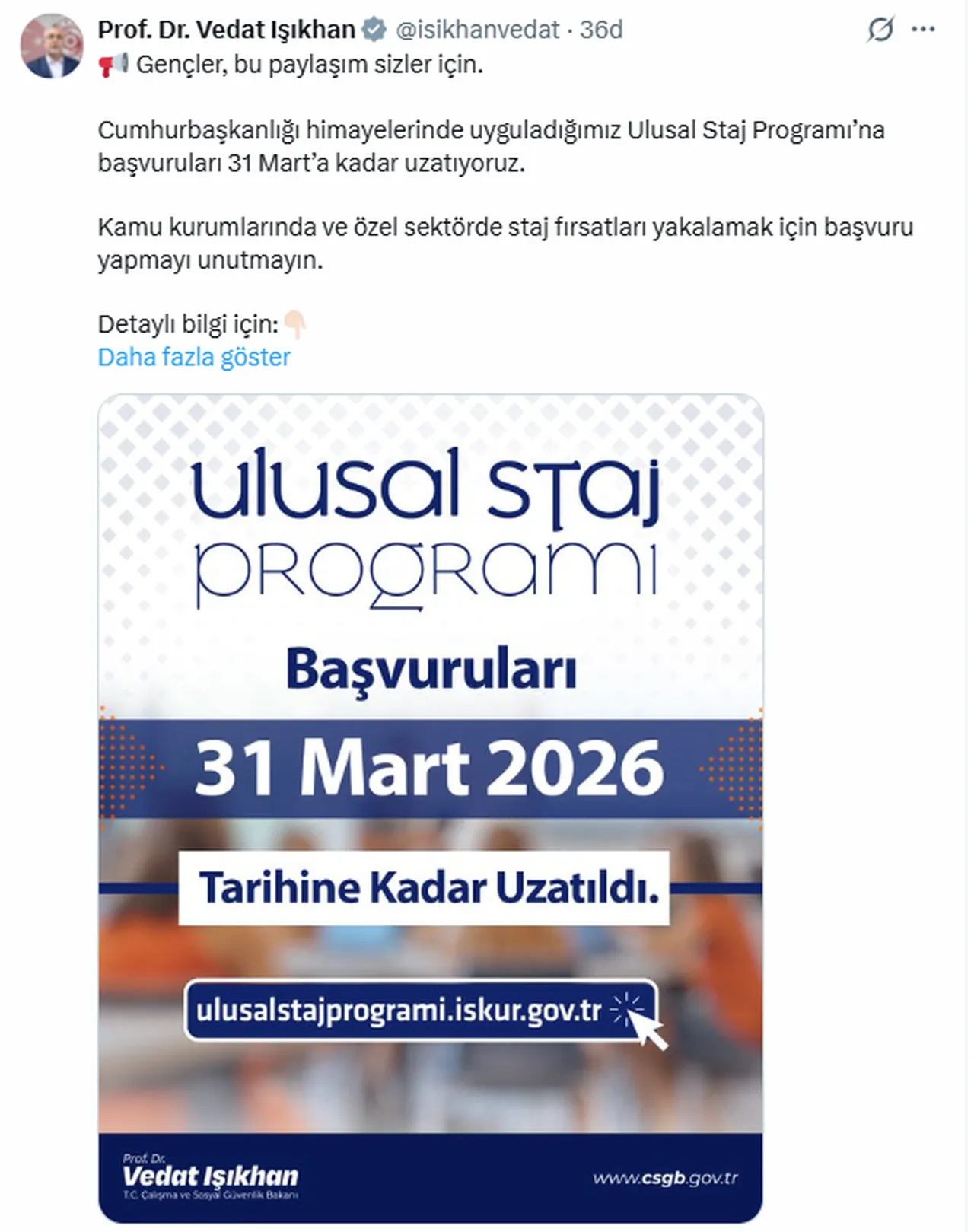 Ulusal Staj Programı’na (USP) başvurular uzatıldı! Ulusal Staj Programı nedir, başvuru nasıl yapılır?