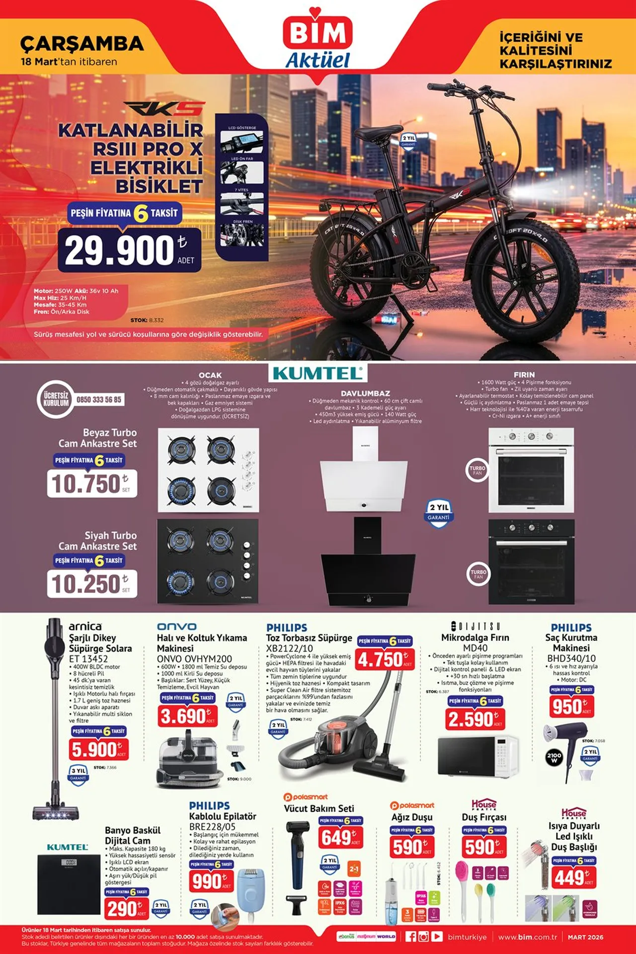 BİM aktüel ürünler kataloğu yenilendi! 17-18 Mart BİM'e bu hafta hangi ürünler geliyor?