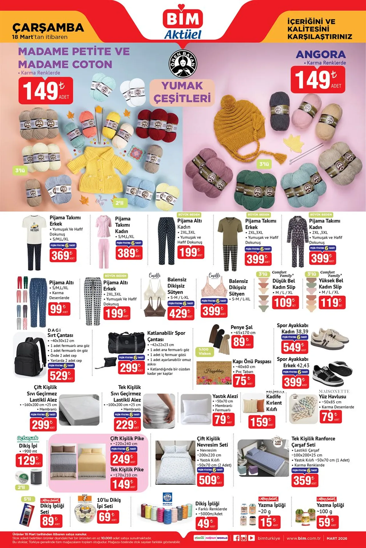 BİM aktüel ürünler kataloğu yenilendi! 17-18 Mart BİM'e bu hafta hangi ürünler geliyor?
