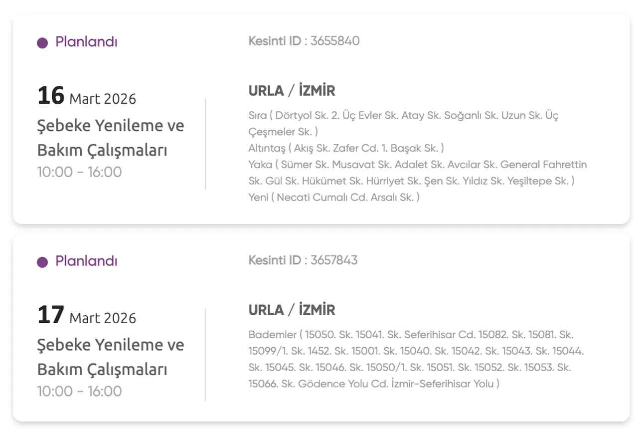 Gediz Elektrik 16-17 Mart listesi! İzmir elektrik kesintisi ne zaman bitecek?