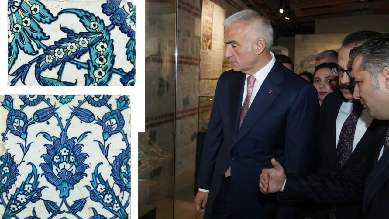 İngiltere'deki müzayede ele geçirildiler! İki adet İznik çinisi ülkemize iade edildi