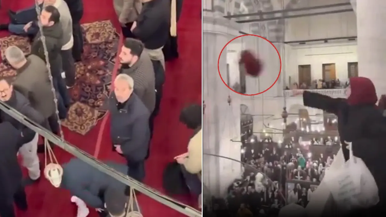 Kadir Gecesi Fatih Camii’nde tartışmalı başörtüsü eylemi: Cemaat neye uğradığını şaşırdı!