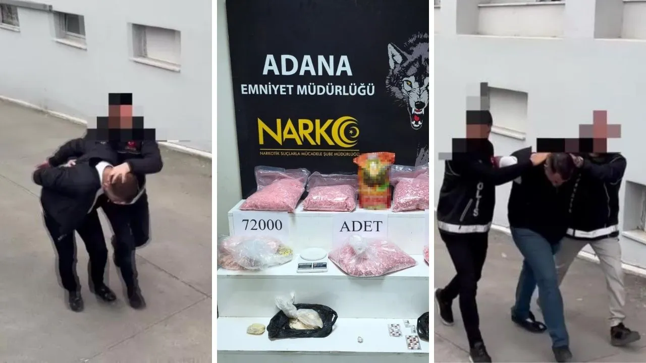 72 bin uyuşturucu hapla yakalandılar! 