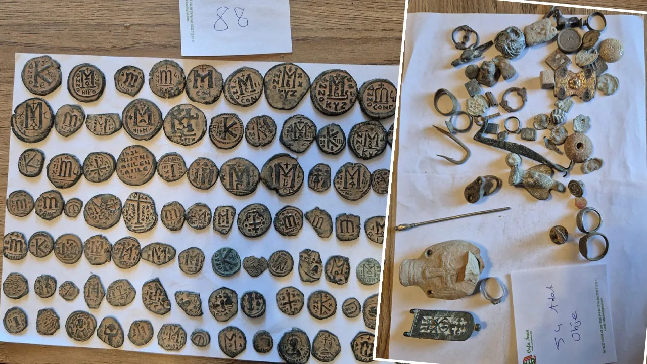 7.550 sikkeyi kaçırmak için tır şoförü olmuş! Kepçe operatörüyken buldu... İki yıl bu planı yaptı