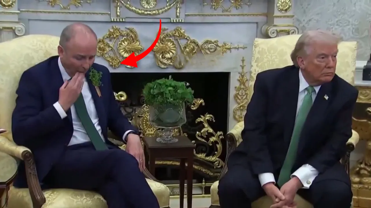 Beyaz Saray'da çok konuşulan görüntü! İrlanda Başbakanı o hareketiyle gündemi salladı 