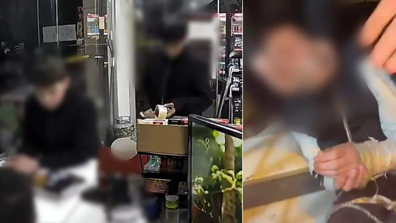 Ağzını ellerini bantlayıp dövdüler! Görüntüler kan dondurdu