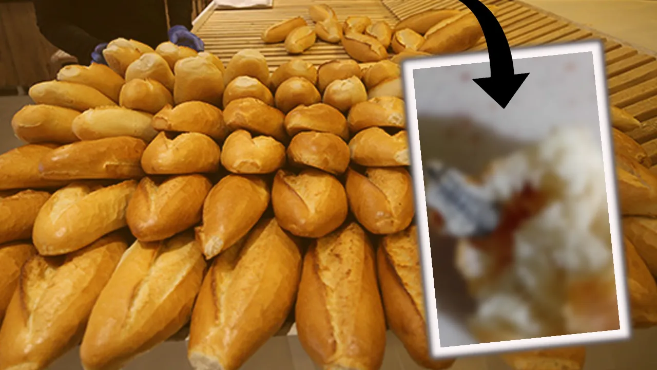  İzmir’den sonra Elazığ’da da görüldü! Ekmeğin içinden çıkan ‘Pes’ dedirtti