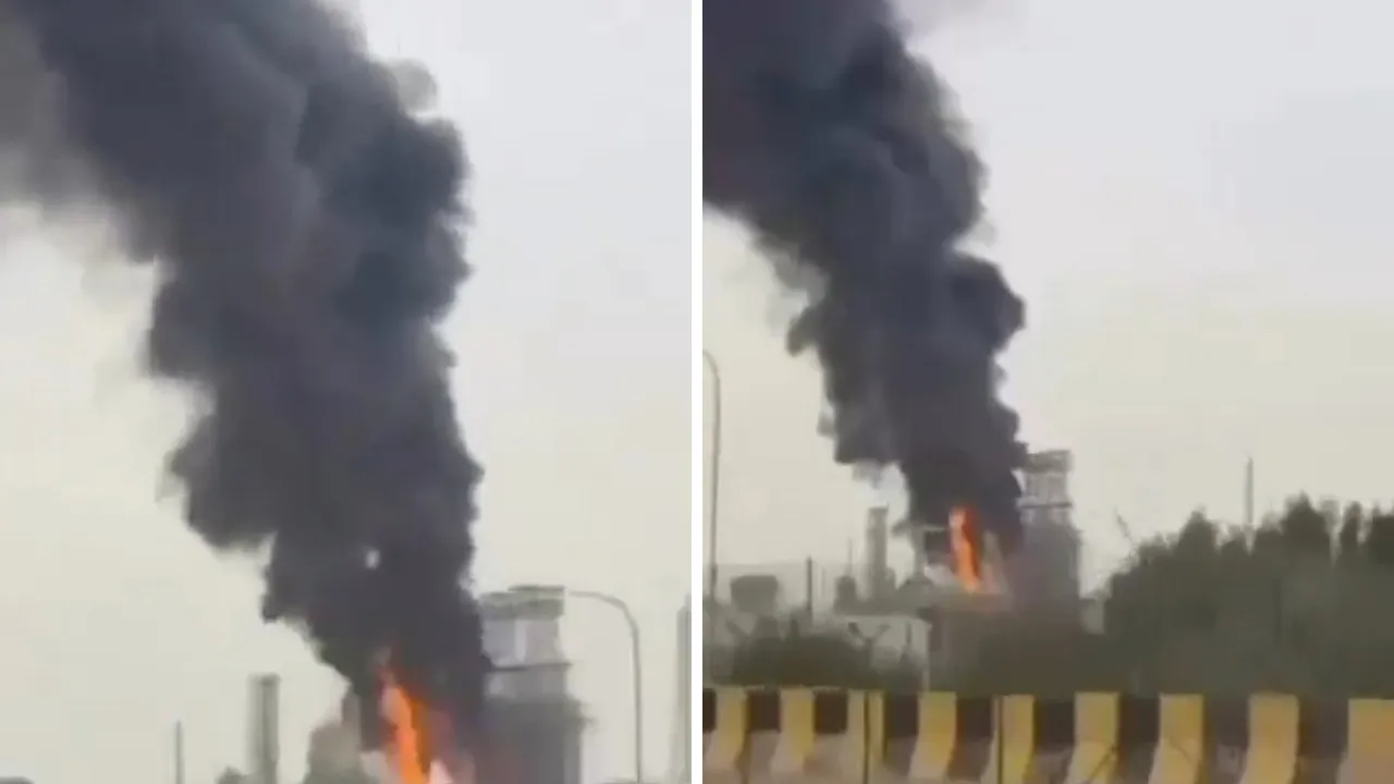 Kuveyt'teki Mina Petrol Rafinerisi'ne saldırı! Dumanlar yükseliyor