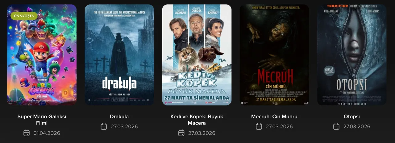 vizyona girecek filmler