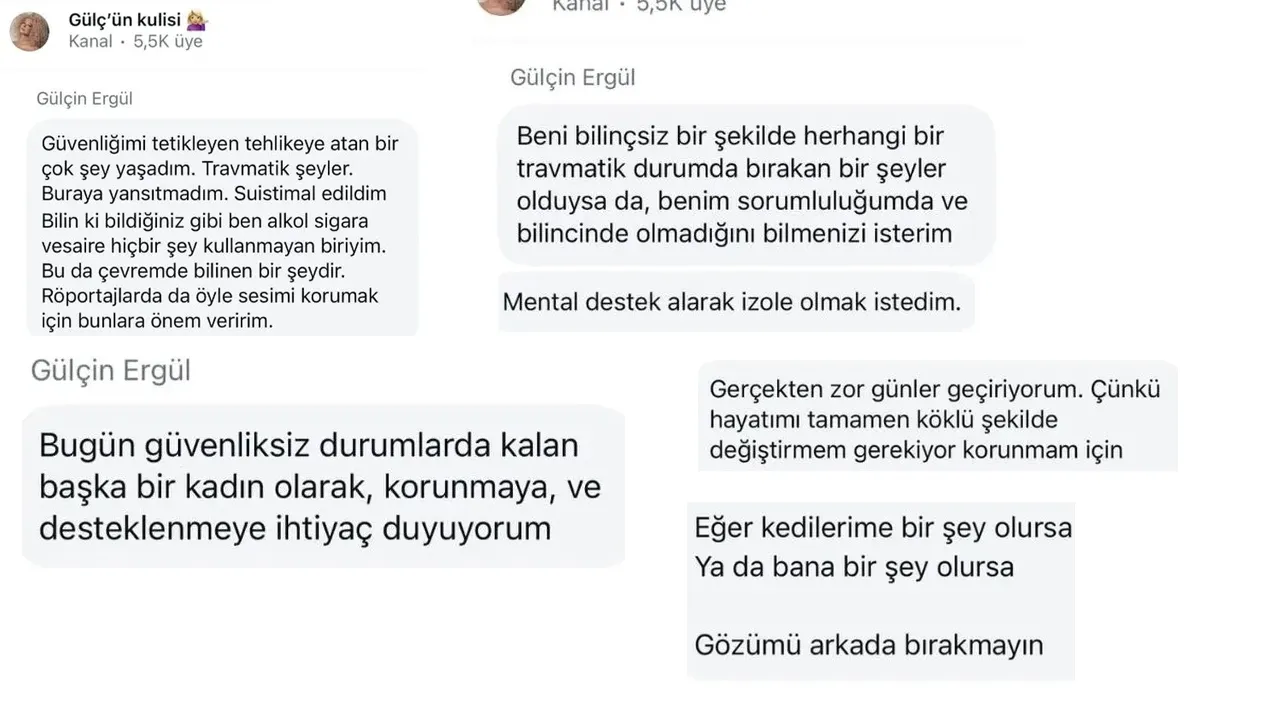 Şarkıcı Gülçin Ergül dehşeti yaşadı: "Güvende hissetmiyorum, gözümü arkada bırakmayın"