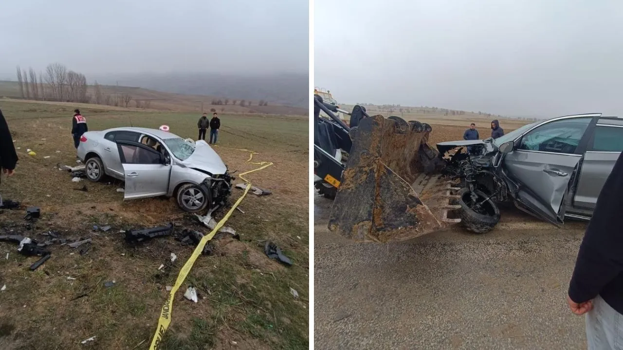 Yozgat'ta iki otomobil kafa kafaya çarpıştı! Ölü ve yaralılar var