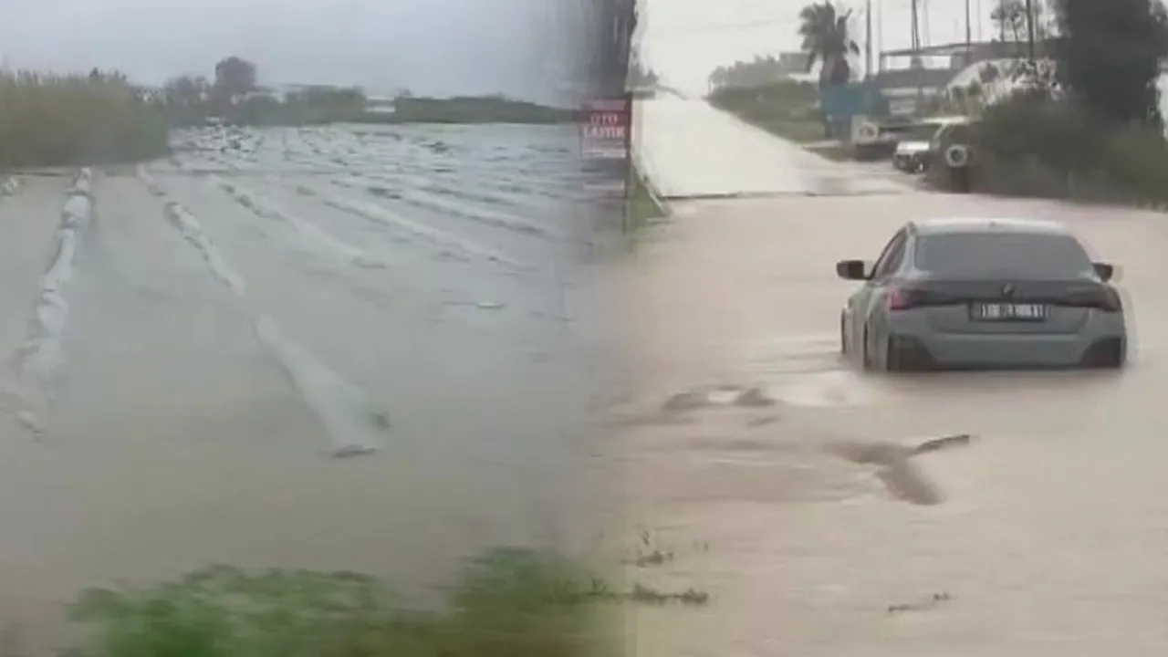 Adana'nın Karataş ilçesini sel vurdu, tarlalar göle döndü!