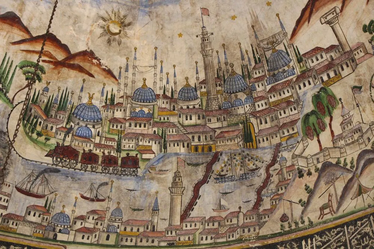 Minyatürdeki İstanbul detayı