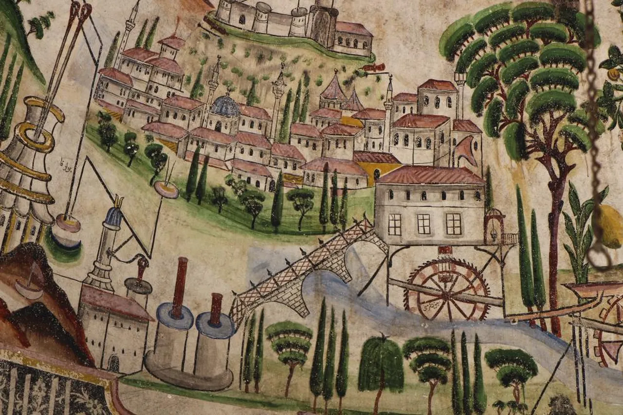 Minyatürdeki Amasya detayı