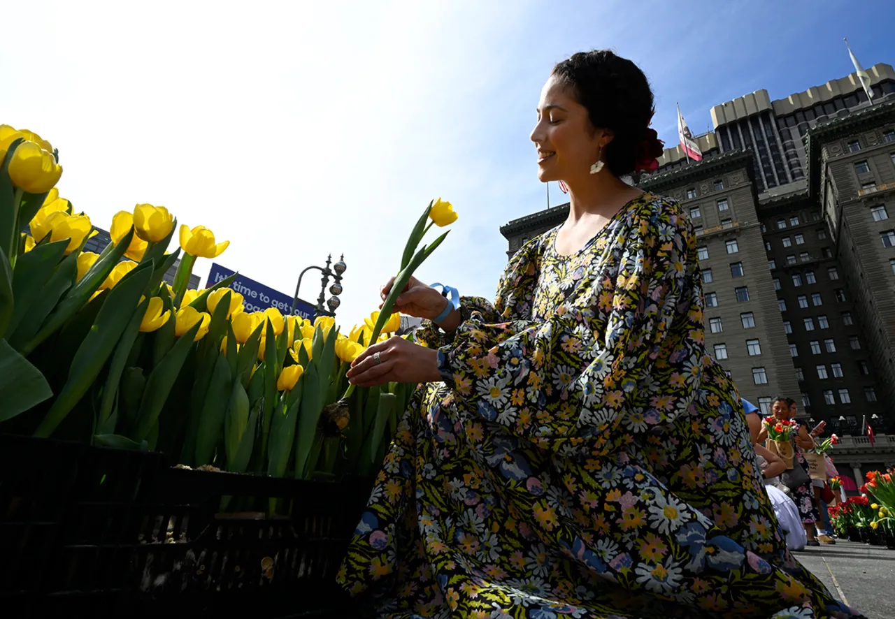 ABD’nin California eyaletindeki San Francisco kentinde bulunan Union Square’de, düzenlenen 