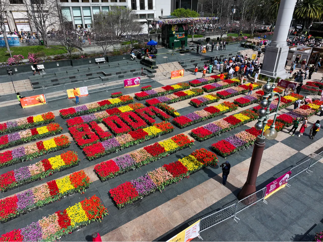ABD’nin California eyaletindeki San Francisco kentinde bulunan Union Square’de, düzenlenen 