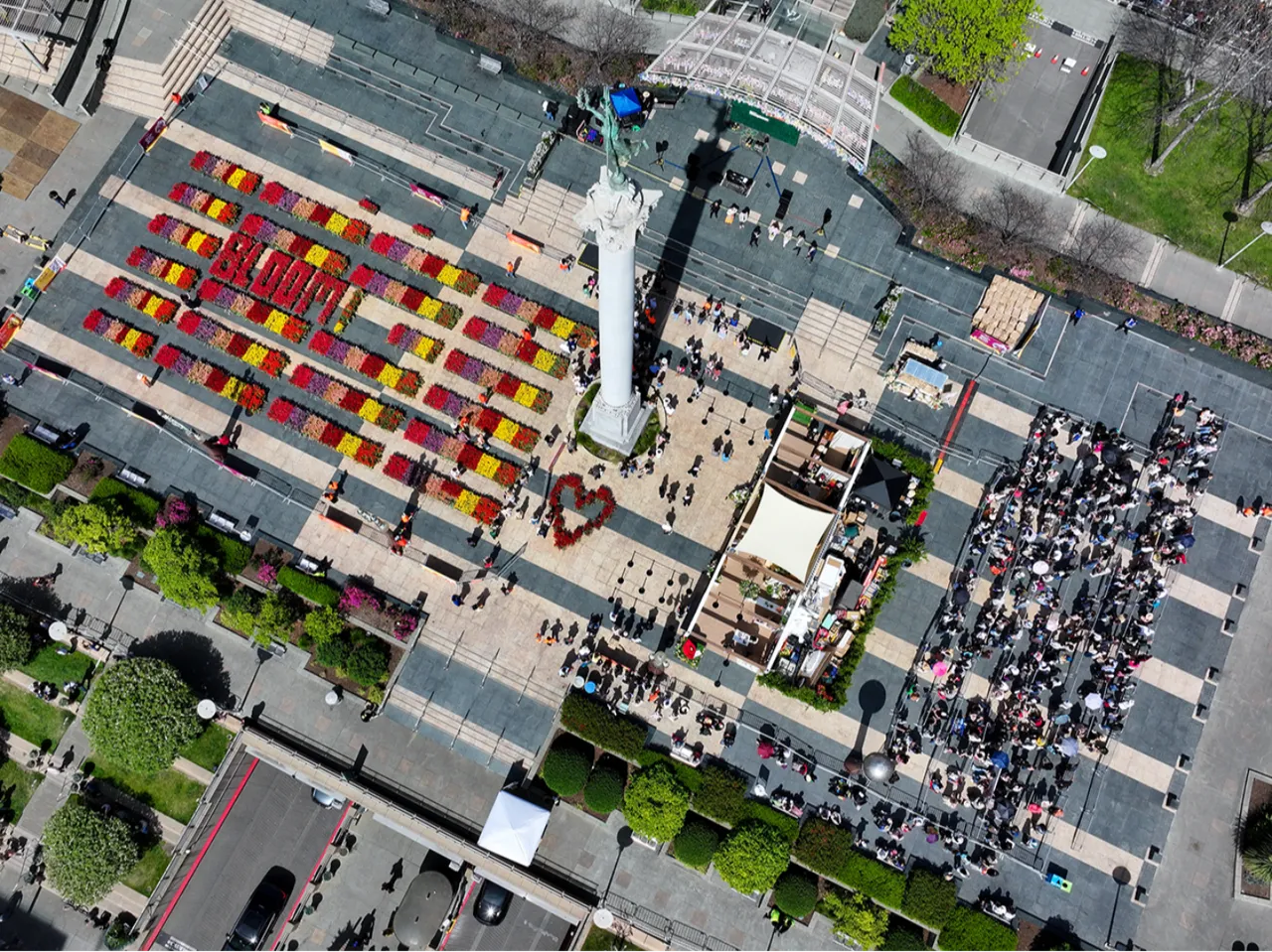 ABD’nin California eyaletindeki San Francisco kentinde bulunan Union Square’de, düzenlenen 