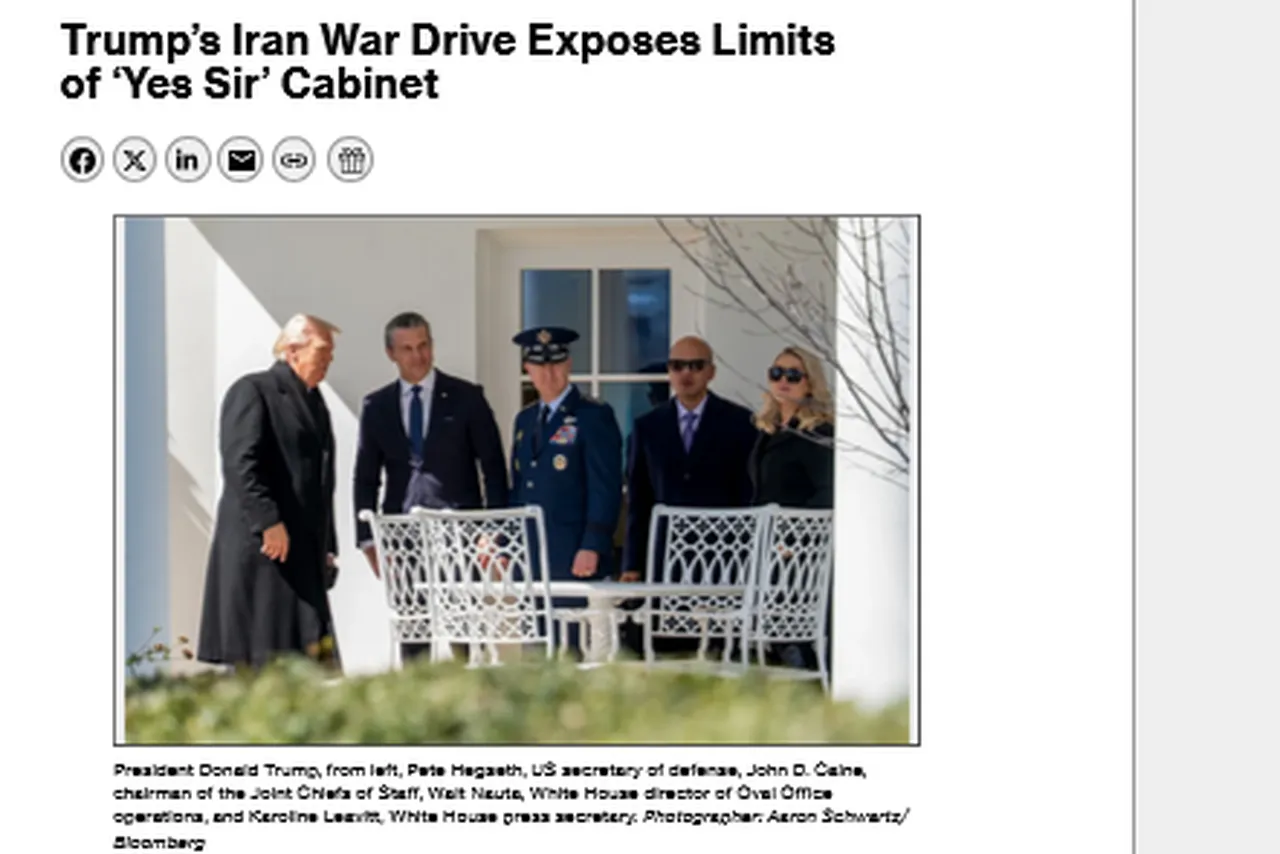 Bloomberg Beyaz Saray sırlarını ifşa etti! Trump’ın yanı başındaki isimler gizlice savaşa karşı çıkıyor!