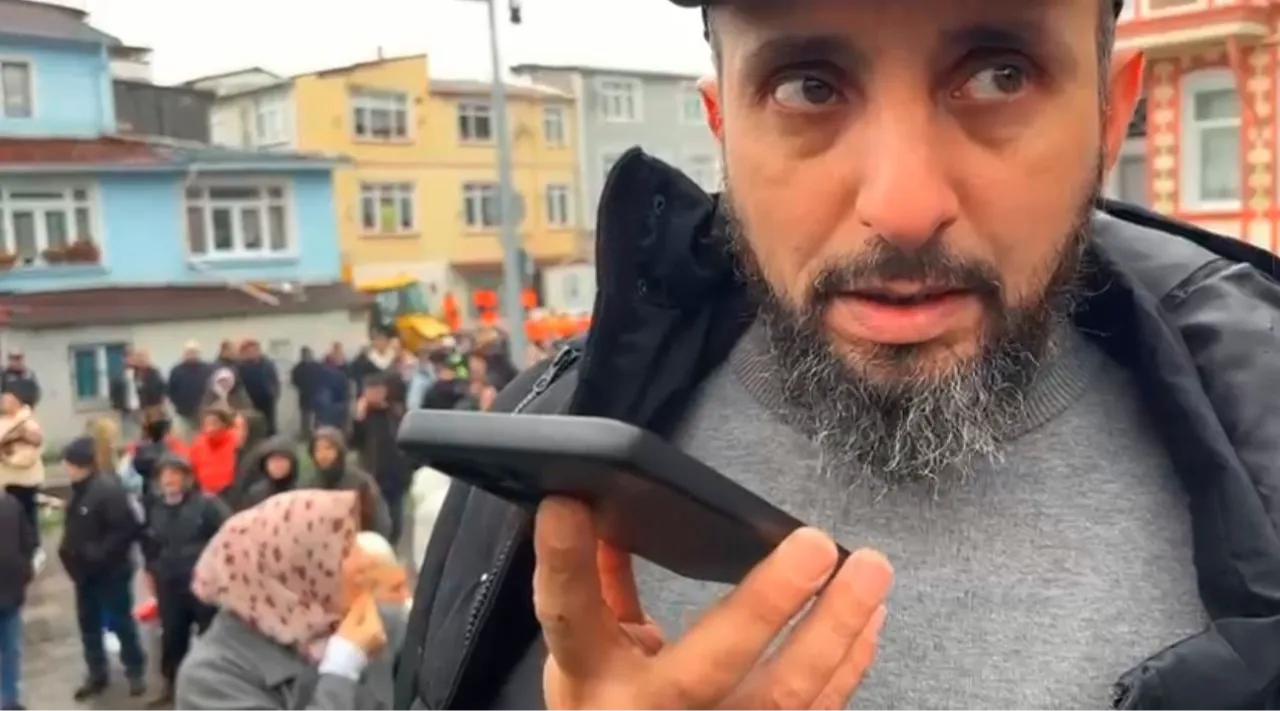 Fatih'te enkaz altındaki yakınıyla telefonda görüştü
