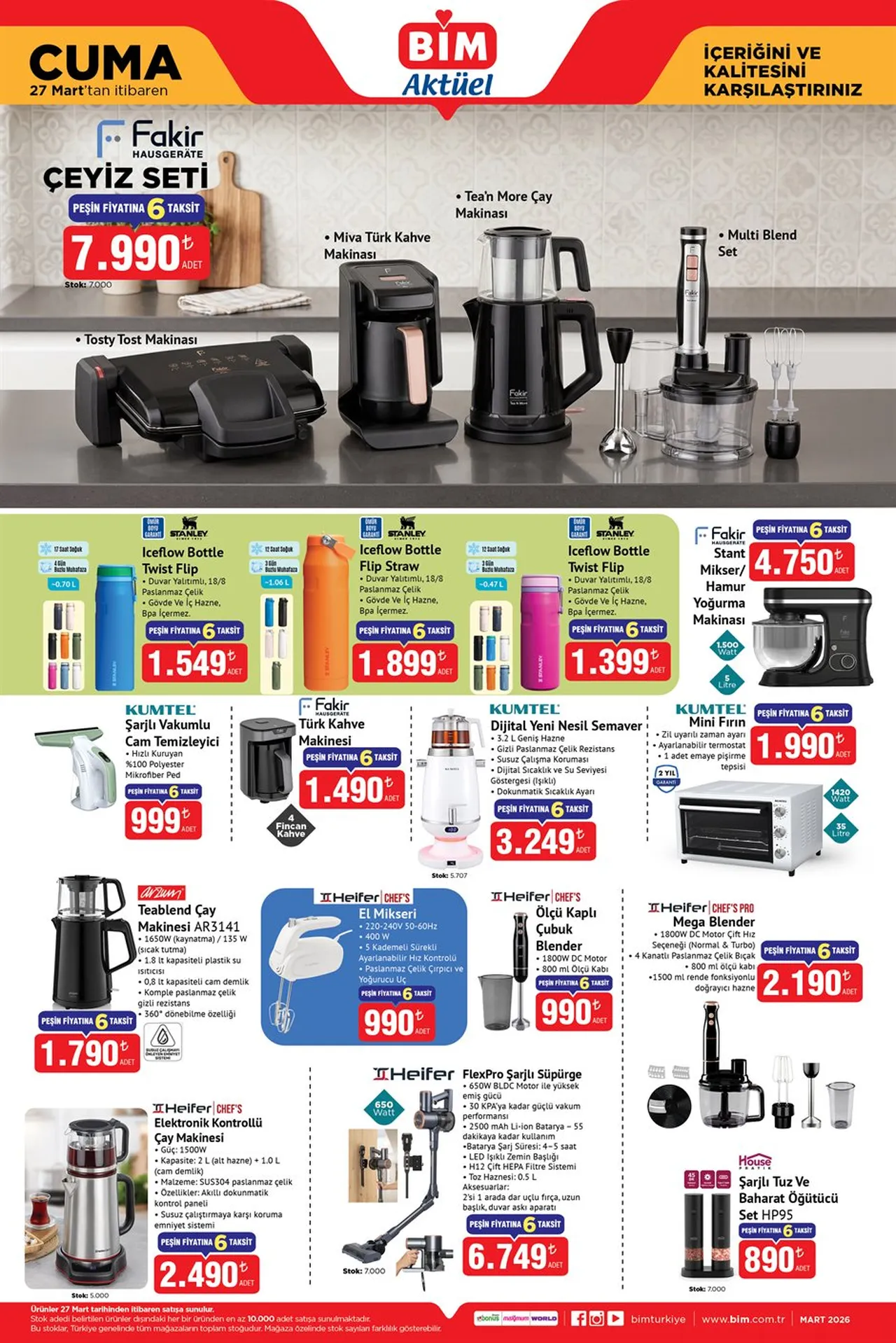 BİM'e Redmi 15c, akıllı kamera ve para sayma makinesi geliyor! 27 Mart BİM aktüel ürünler listesi