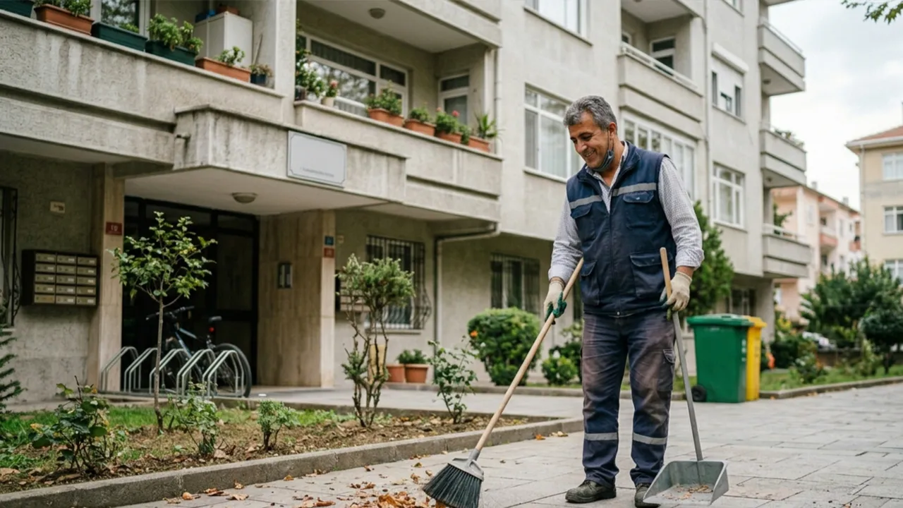 Günde 2 saat çalışan kapıcıya 30 gün prim yok: Apartmanlarda 