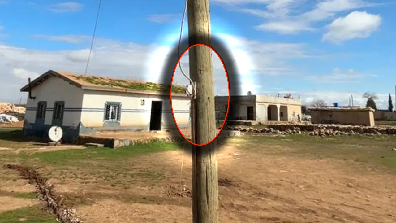 Kaçakçılıkta sınır tanımadı! Direği oyup yer altından evine elektrik çekmiş