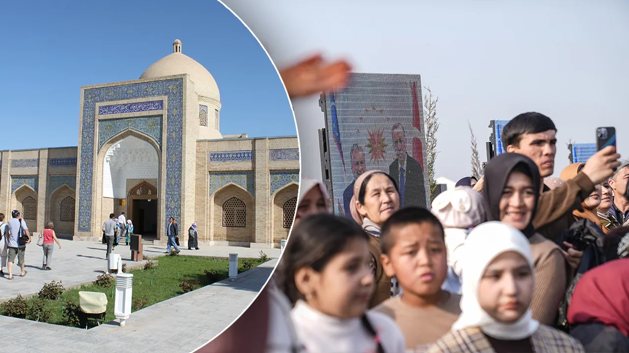 Özbekistan'da tarihe geçen ziyaret: Hataylı depremzedeler Şâh-ı Nakşibend'in huzurunda! 