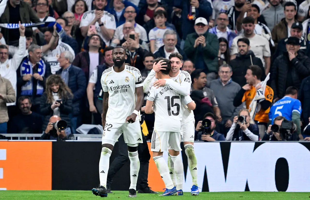 Real Madridli oyuncuların gol sevinci