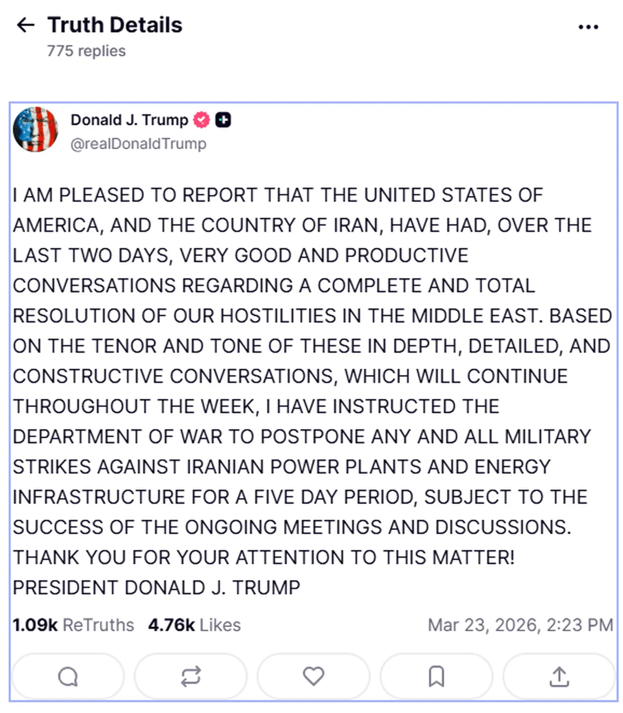 Trump talimatı verdi! İran'ın enerji altyapısına yönelik saldırılar 5 gün ertelendi