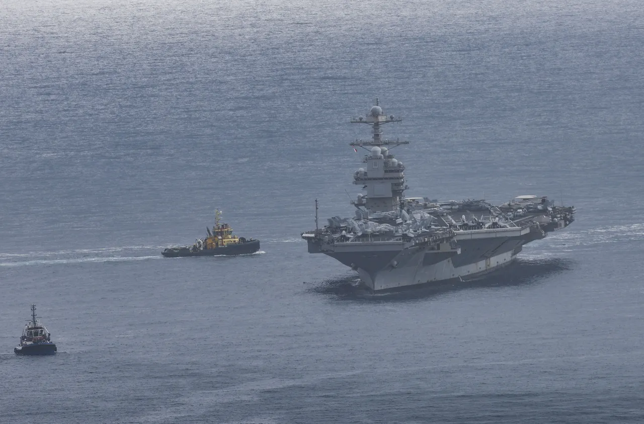 Yangın sonrası ilk kez görüntülendi! USS Gerald R. Ford uçak gemisi Girit Adası'nda