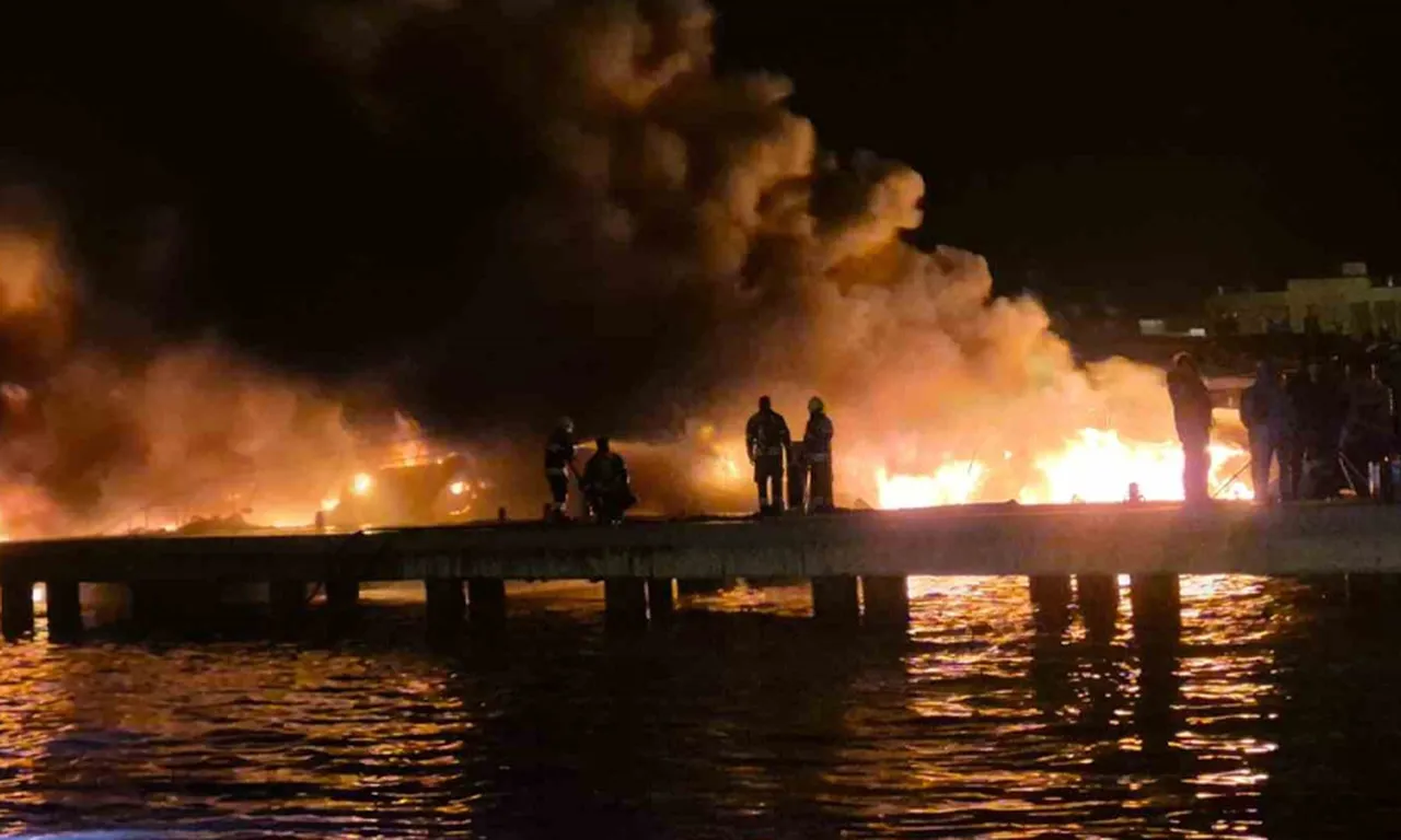 Yangından görüntü...