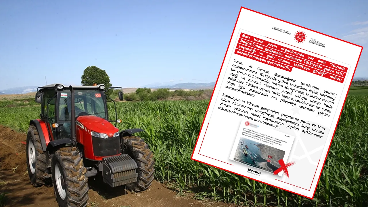DMM'den 'Türkiye'de gübre ve gıda krizi yaşandığı' iddialarına yalanlama