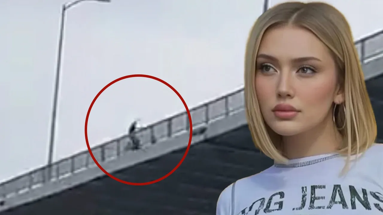 Fenomen Kübra Karaaslan, Osmangazi Köprüsü'nden atladı! O anlar kamerada