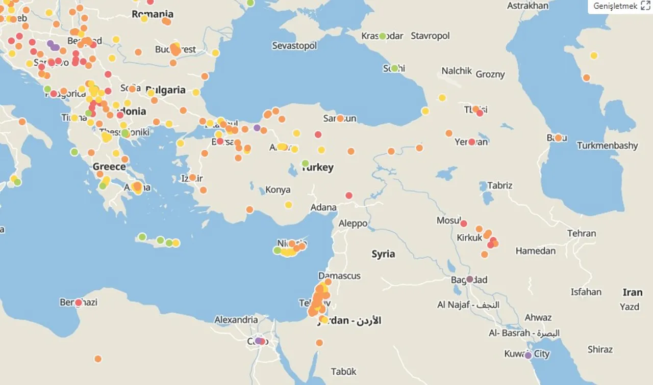 Havası en kirli 25 kentin tamamı 3 ülkeden çıktı... Türkiyeden 3 kent dikkat çekti