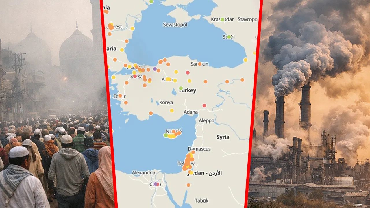 Havası en kirli 25 kentin tamamı 3 ülkeden çıktı... Türkiye'den 3 şehre dikkat