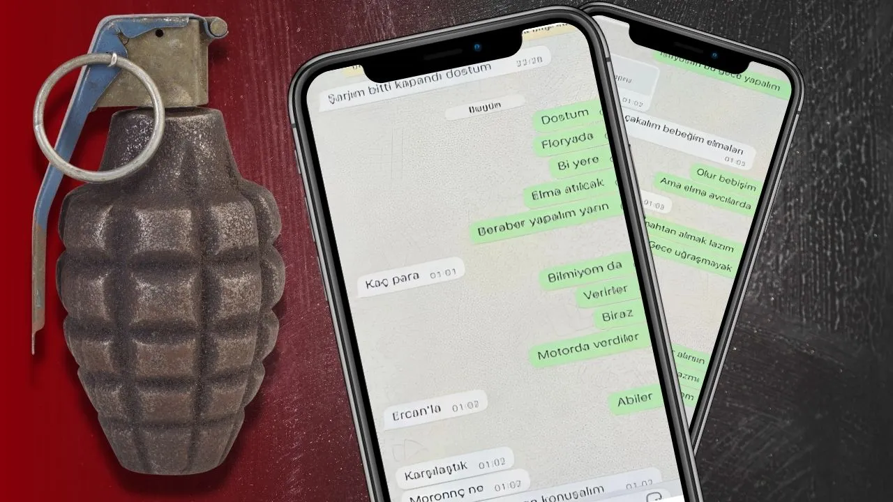 Telefon mesajları ortaya çıktı! El bombasını 'elma' diye kodlamışlar