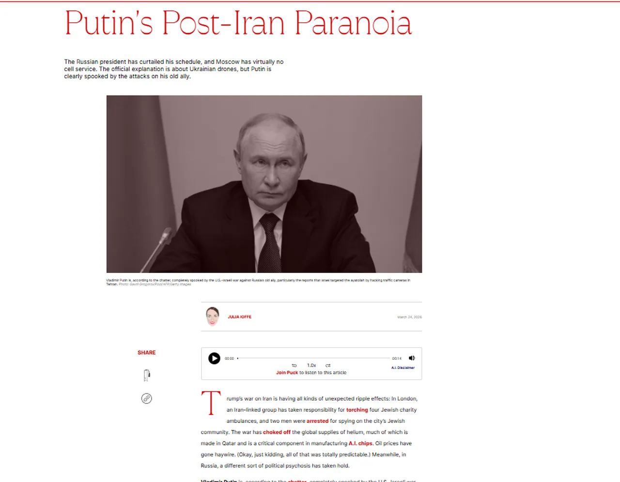 Putin’in Kaddafi kabusu geri döndü! Sığınağa kapandığı iddia edildi