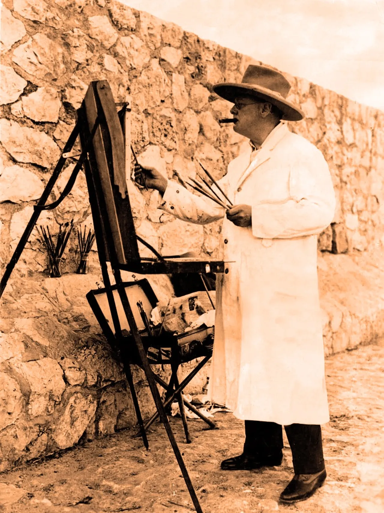 Resimleri sergileniyor! W. Churchill’in sanatçı yüzü