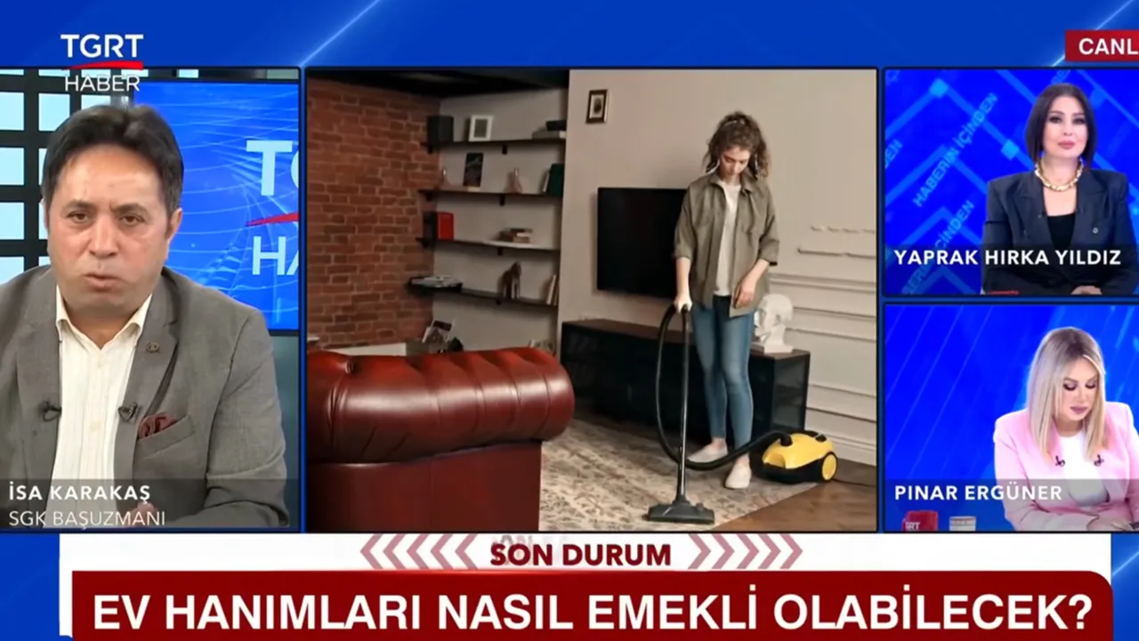 Sadece 1800 günle ev hanımlarına emeklilik kapısı aralanıyor! İsa Karakaş'tan ezber bozan formül