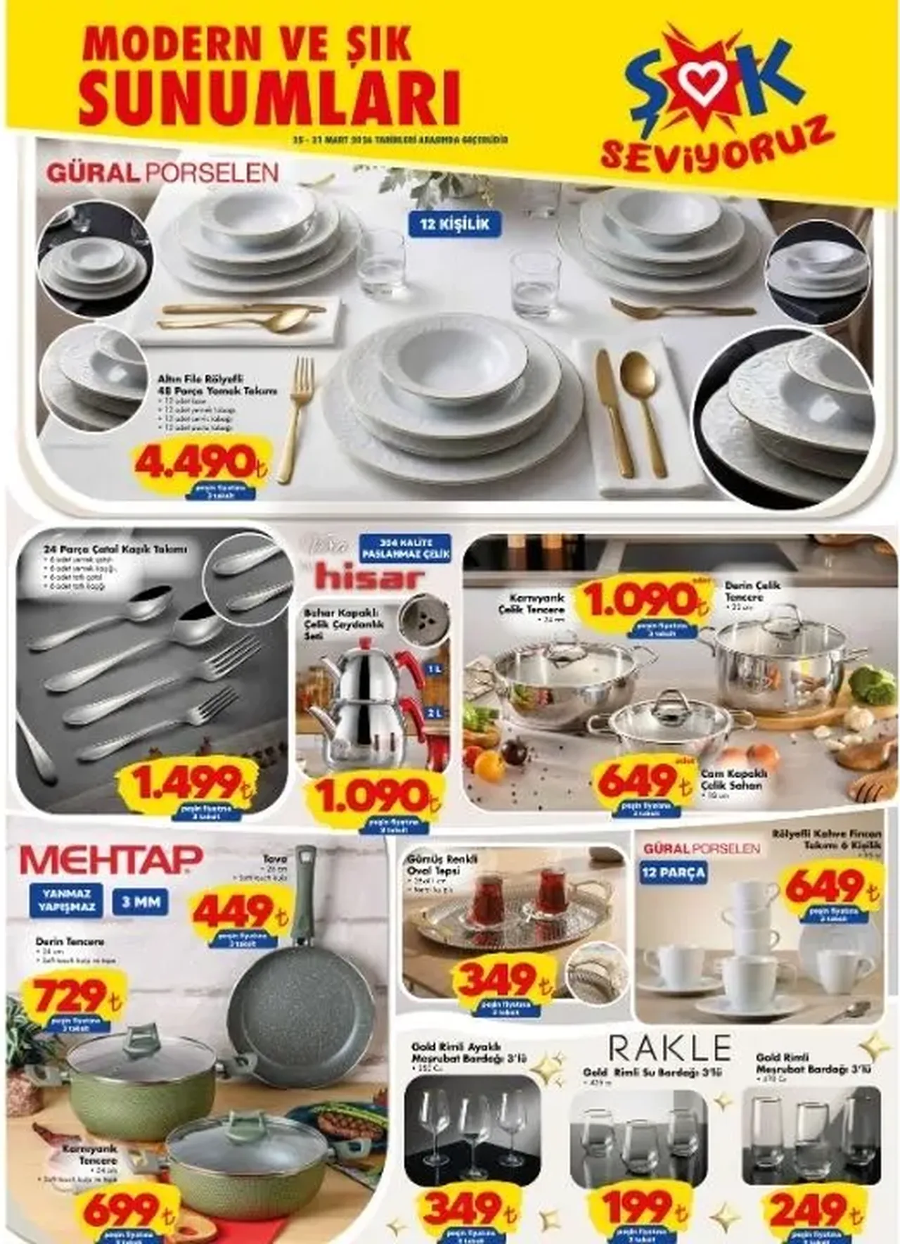 ŞOK aktüel kataloğu satışa çıktı! 25-31 Mart ŞOK indirimli ürünler kataloğunda neler var?