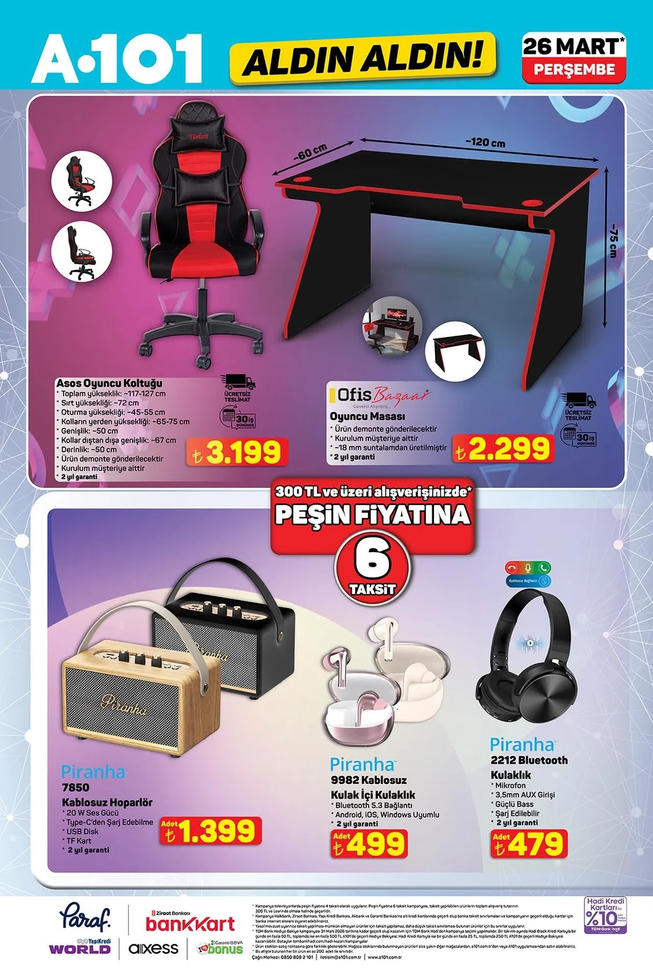 A101 aktüel kataloğu bugün satışta! Katlanabilir koşu bandı, titreşimli spor aleti ve onlarca ürün dikkat çekti