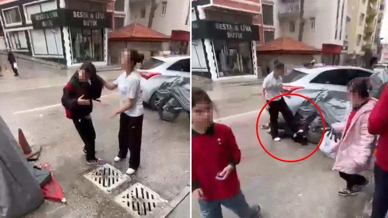 KAFASINA AYAĞIYLA BASTI